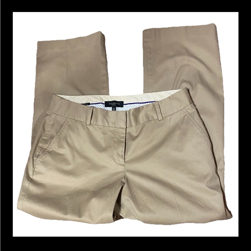 Ladies Talbots 12P petite khaki pants